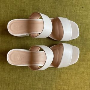 Block Heel Sandle Mules